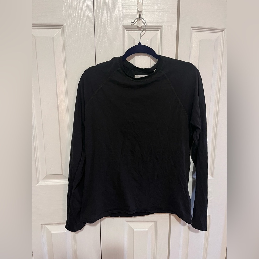 Billy Reid Long Sleeve T-Shirt Black Size M